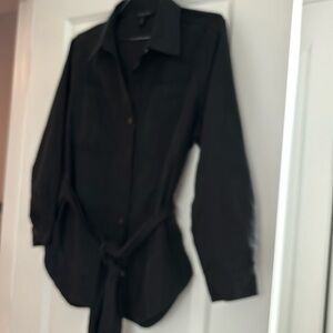 Banana Republic ladies suede belted jacket petite size medium